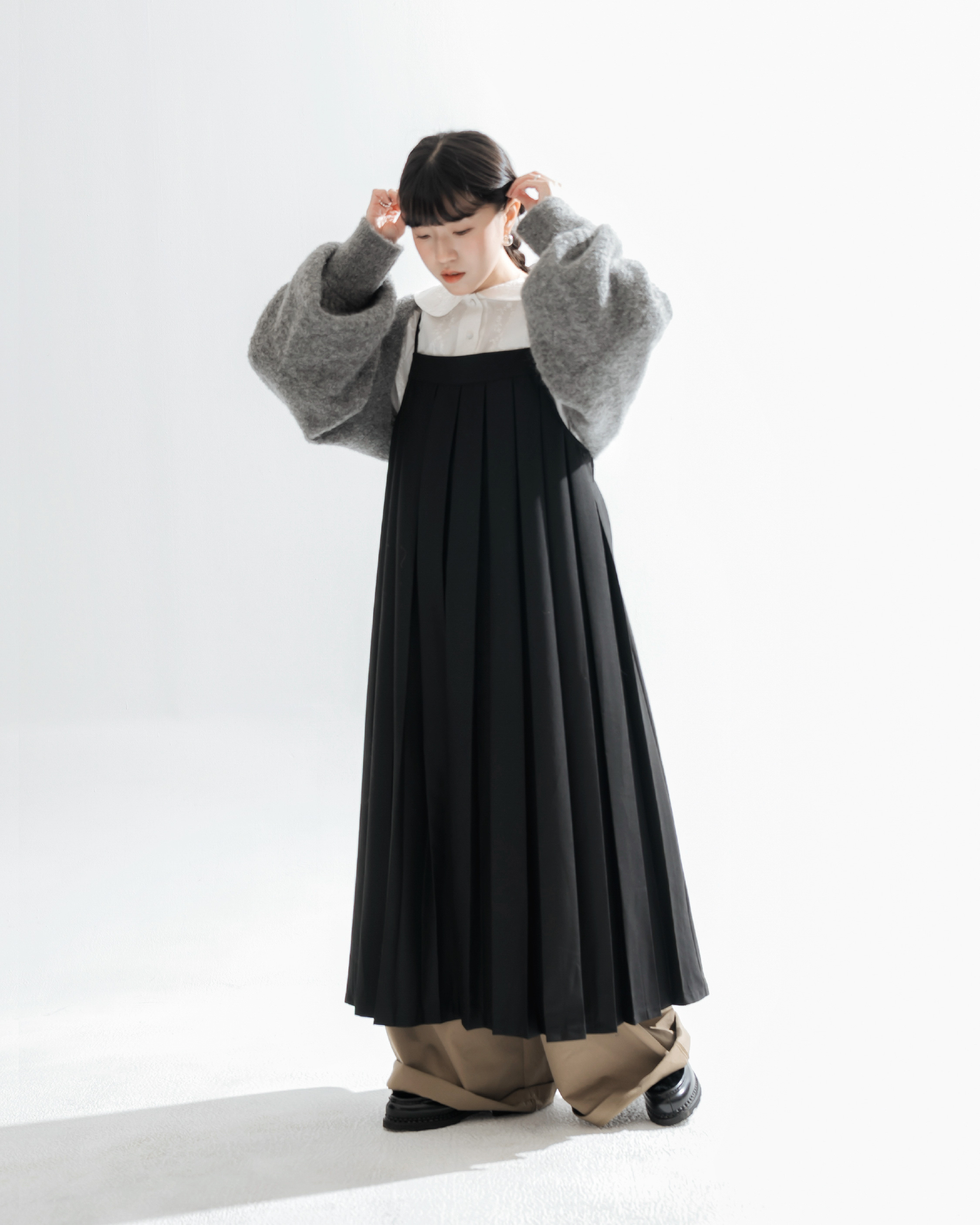 【 Kiki.co Made 】Embroidered floral collar shirt