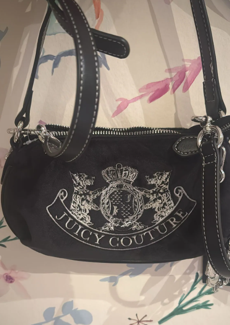 英國代購 (獨立訂單)-JUICY COUTURE Brown Velvet Hobo Shoulder 🎄香港現貨🎄