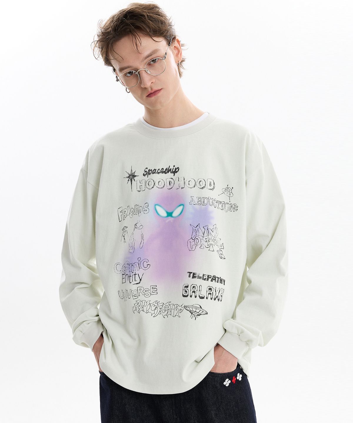 HOODHOOD Spray Alien Long-Sleeve
