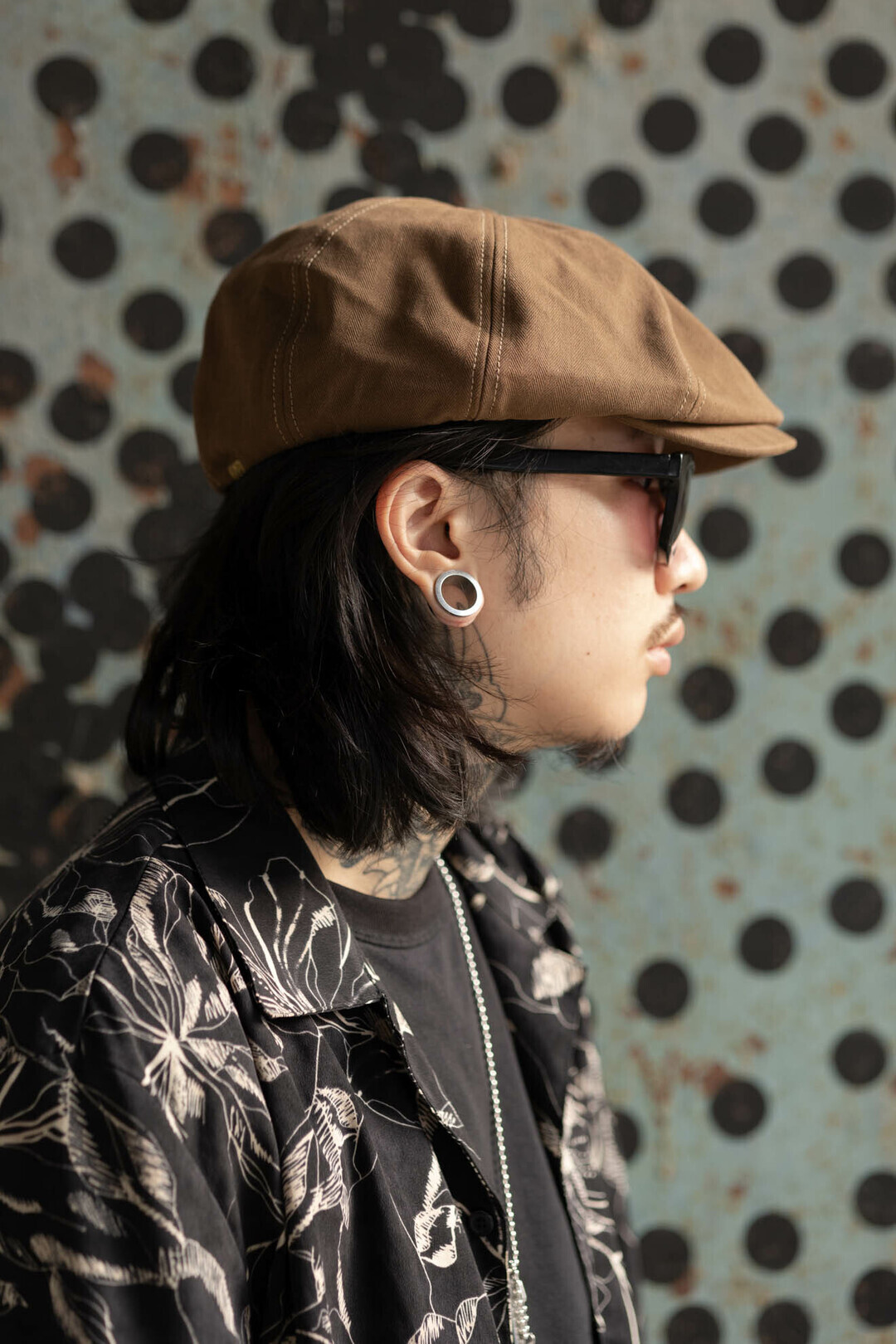 【METALIZE】復古HBT人字紋報童帽