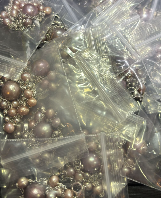 260124 - C41 天然紫珍珠滿天星頸鏈