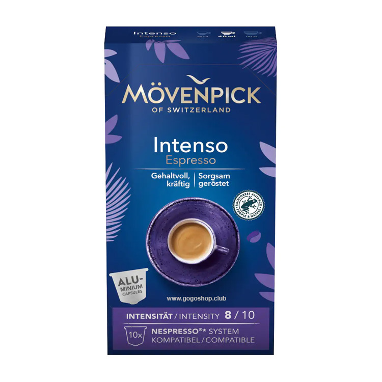 Mövenpick Intenso 特濃 Espresso 咖啡膠囊 (10 粒裝) 深度烘焙 - 兼容 Nespresso