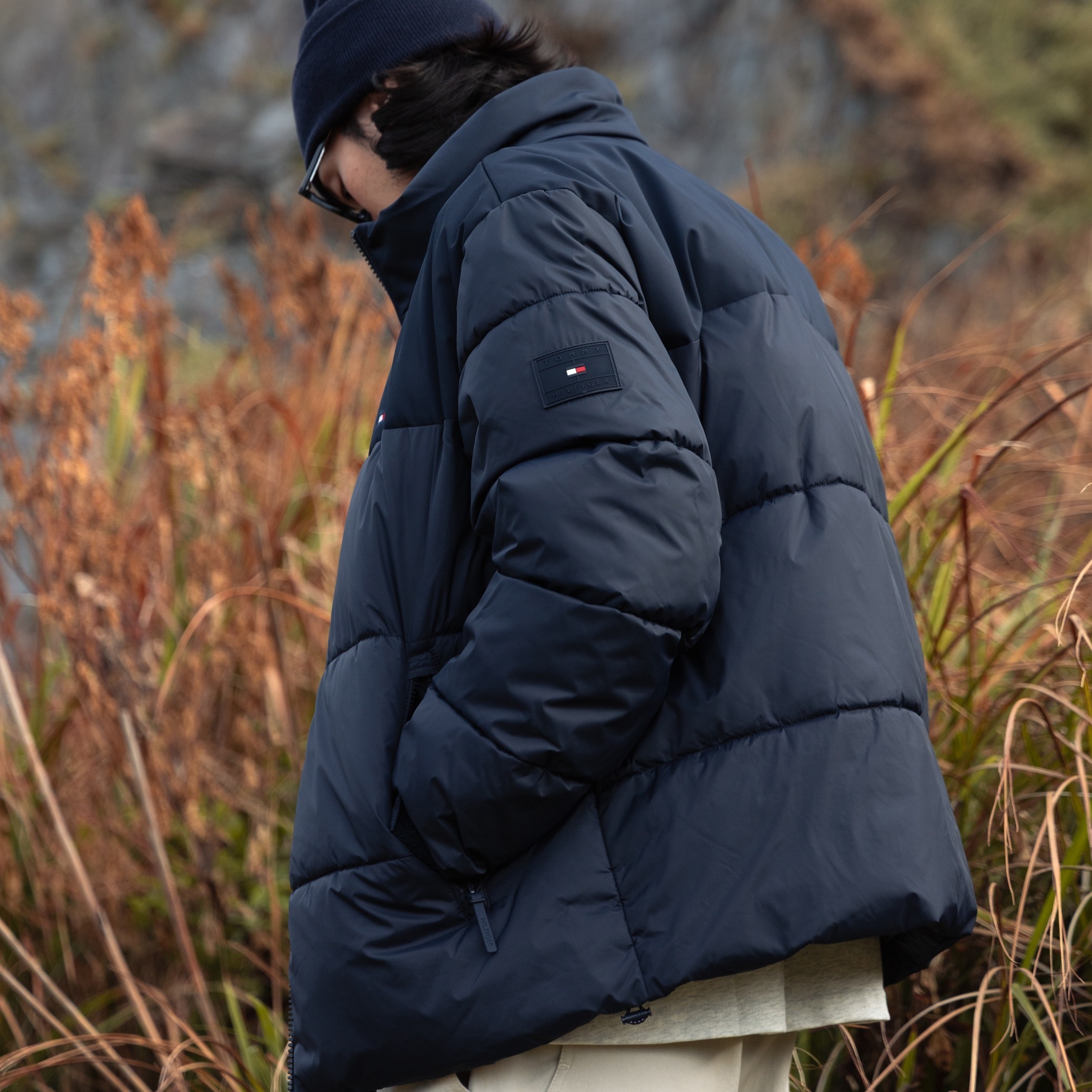 Tommy Hilfiger - Mixed-Media Puffer Jacket