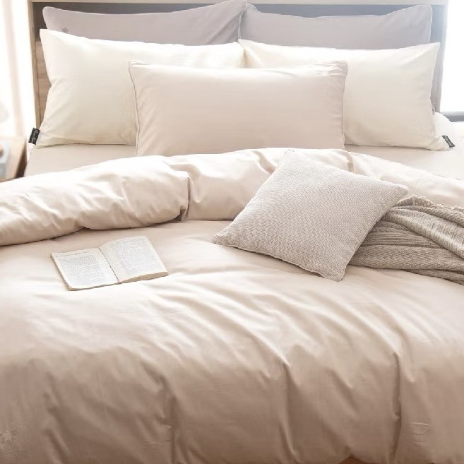 白金埃及棉床包組  |  杏仁奶