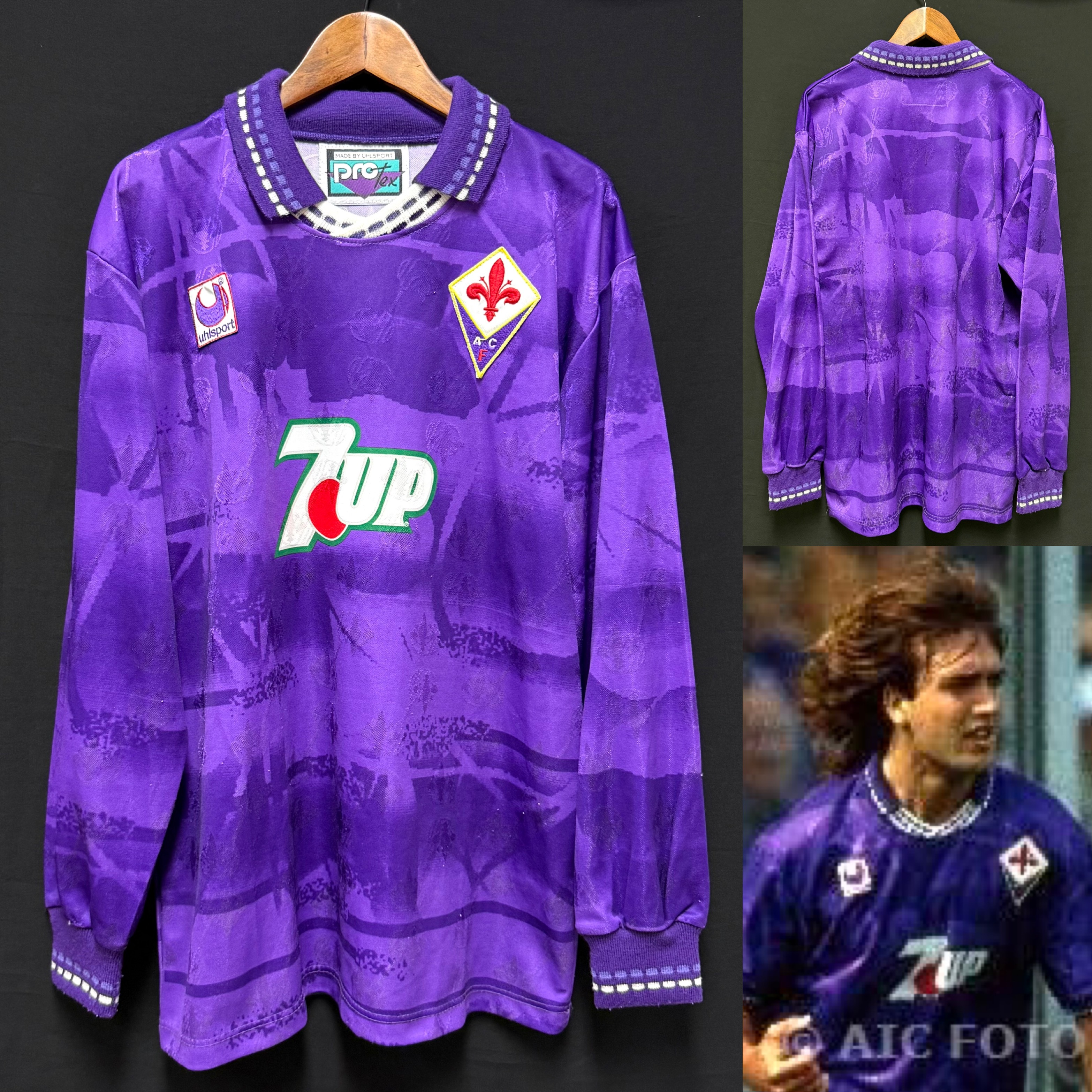 Fiorentina 1993-1994 uhlsport L/S Home Shirt