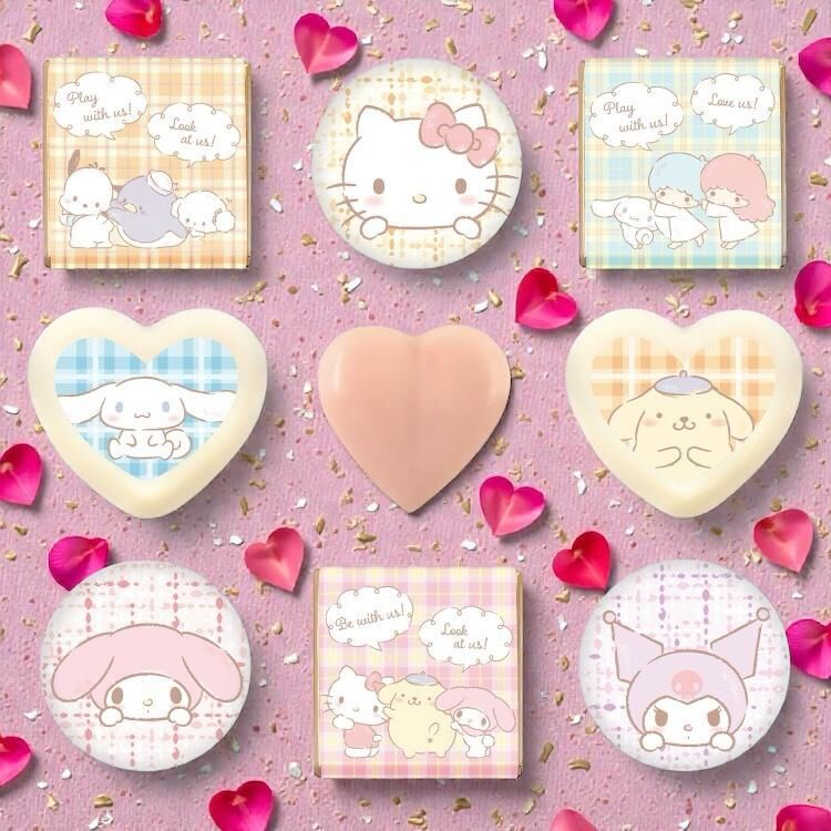26050-MIX Sanrio 主角大集合情人節朱古力禮盒 9粒裝 #JP-FB26-9PCS