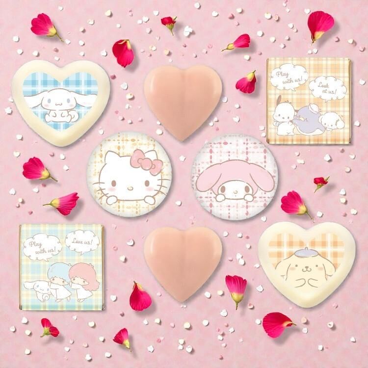 26050-MIX Sanrio 主角大集合情人節朱古力禮盒 8粒裝 #JP-FB26-8PCS