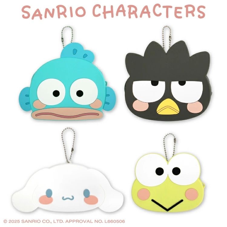 JP Sanrio 男角款矽膠拉鏈Pouch 2100 TK260124