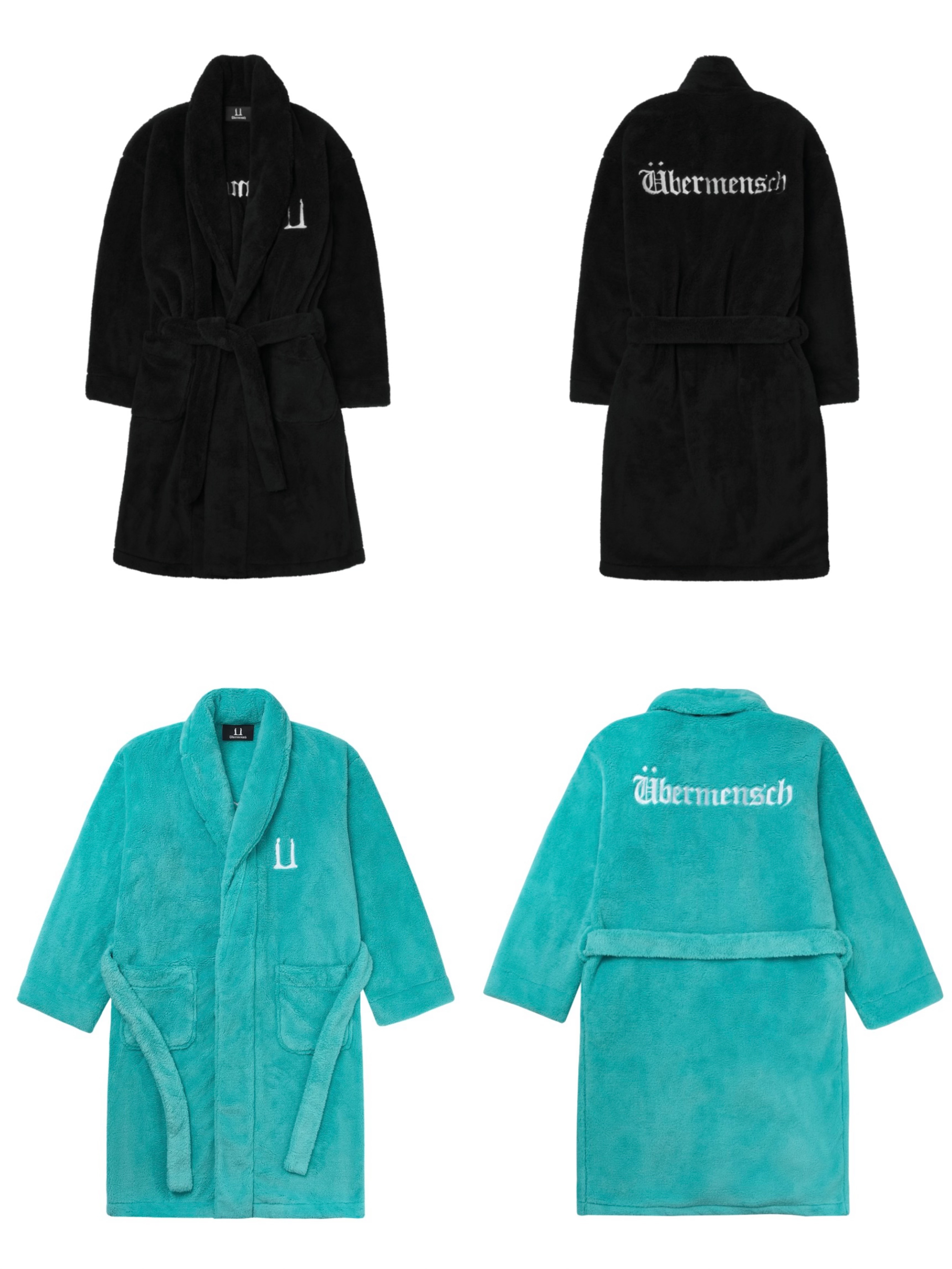 ［G-DRAGON Ubermensch］Robe Black/Mint 黑色/薄荷綠長袍