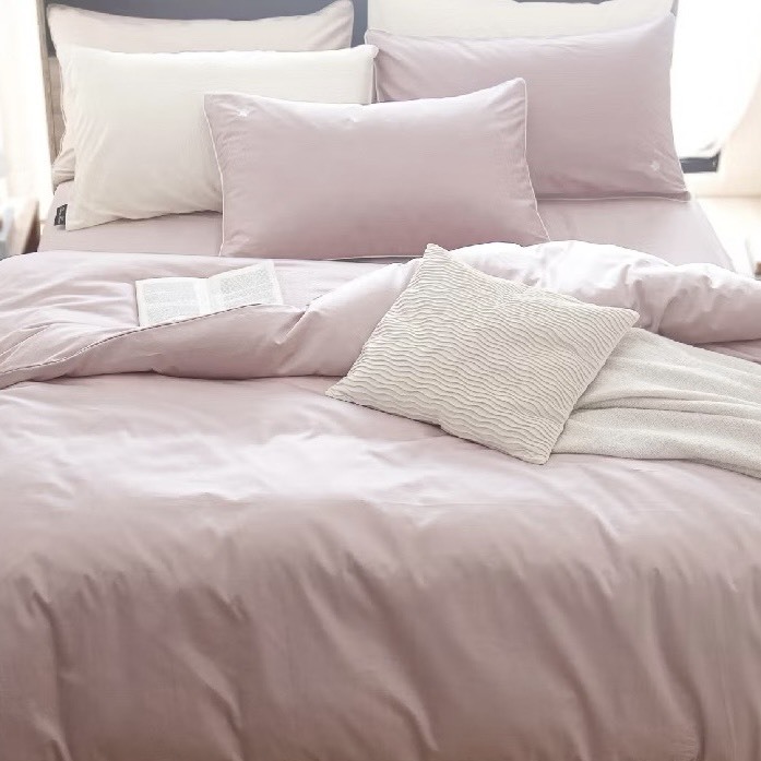 白金埃及棉床包組  |  清雅粉