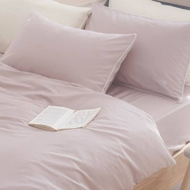 白金埃及棉床包組  |  清雅粉