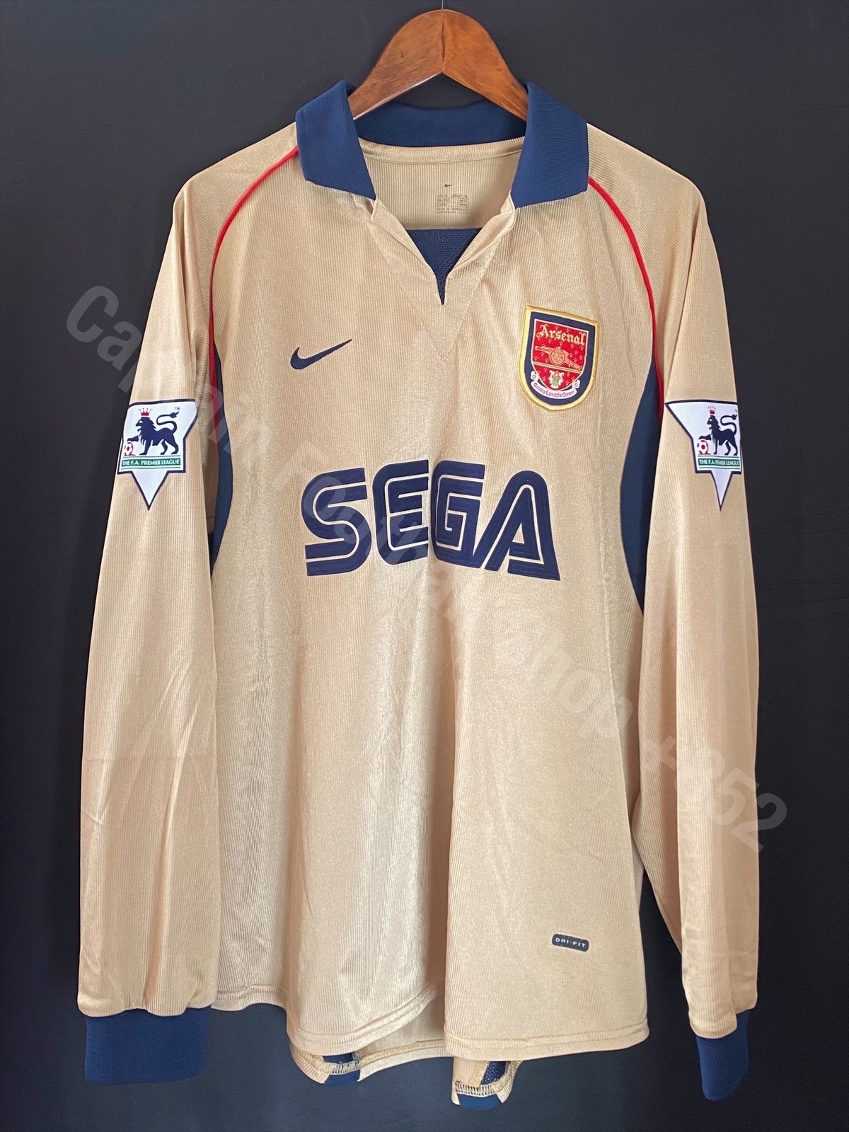 Arsenal 2001-2002 Nike L/S Third Shirt #14 HENRY