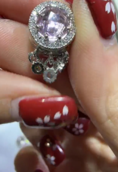 260124 - C84 14K金電鍍銀色粉鑽捕夢網隔珠1粒