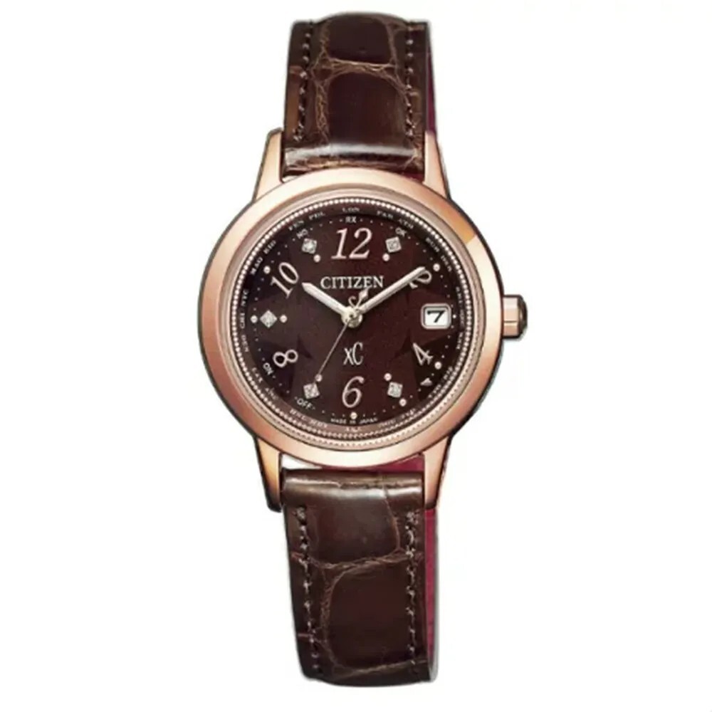 【CITIZEN 星辰】XC 天然鑽石 電波鈦金屬 典雅不鏽鋼 女款手錶 EC1147-01X