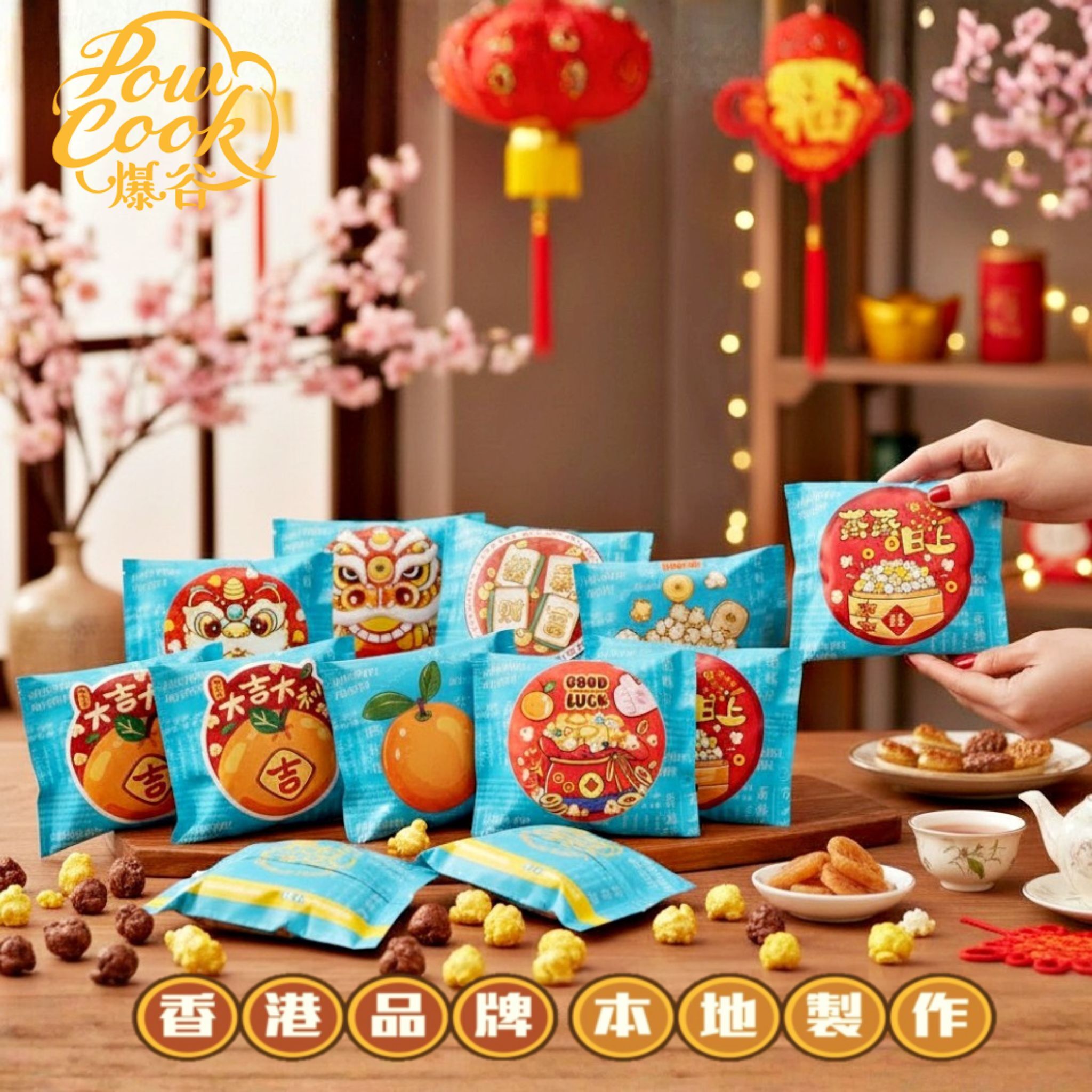 POWCOOKHK - 香港手工爆谷 新年派對套裝