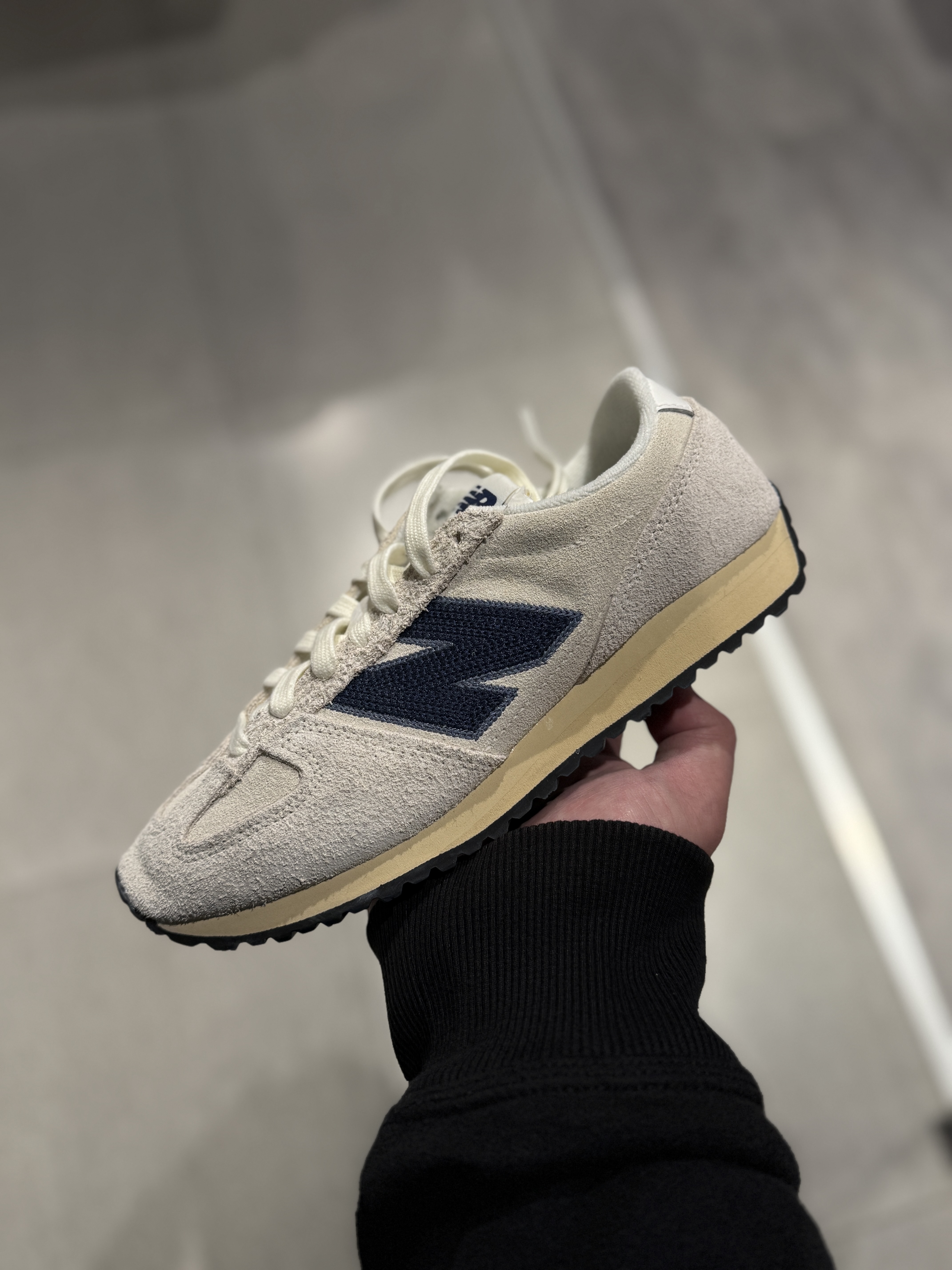 NEW BALANCE 471 女鞋 米色 藍刺繡 麂皮 復古 NB 休閒鞋 U4711H9