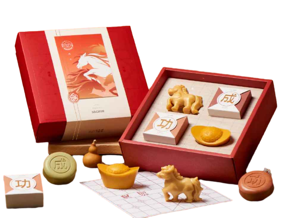 【大春煉皂】馬到成功禮盒（金駒報吉皂＋經典茶萃皂＋百花喬沐潤顏皂＋古藏金元寶皂）（效期：2028.07）  .