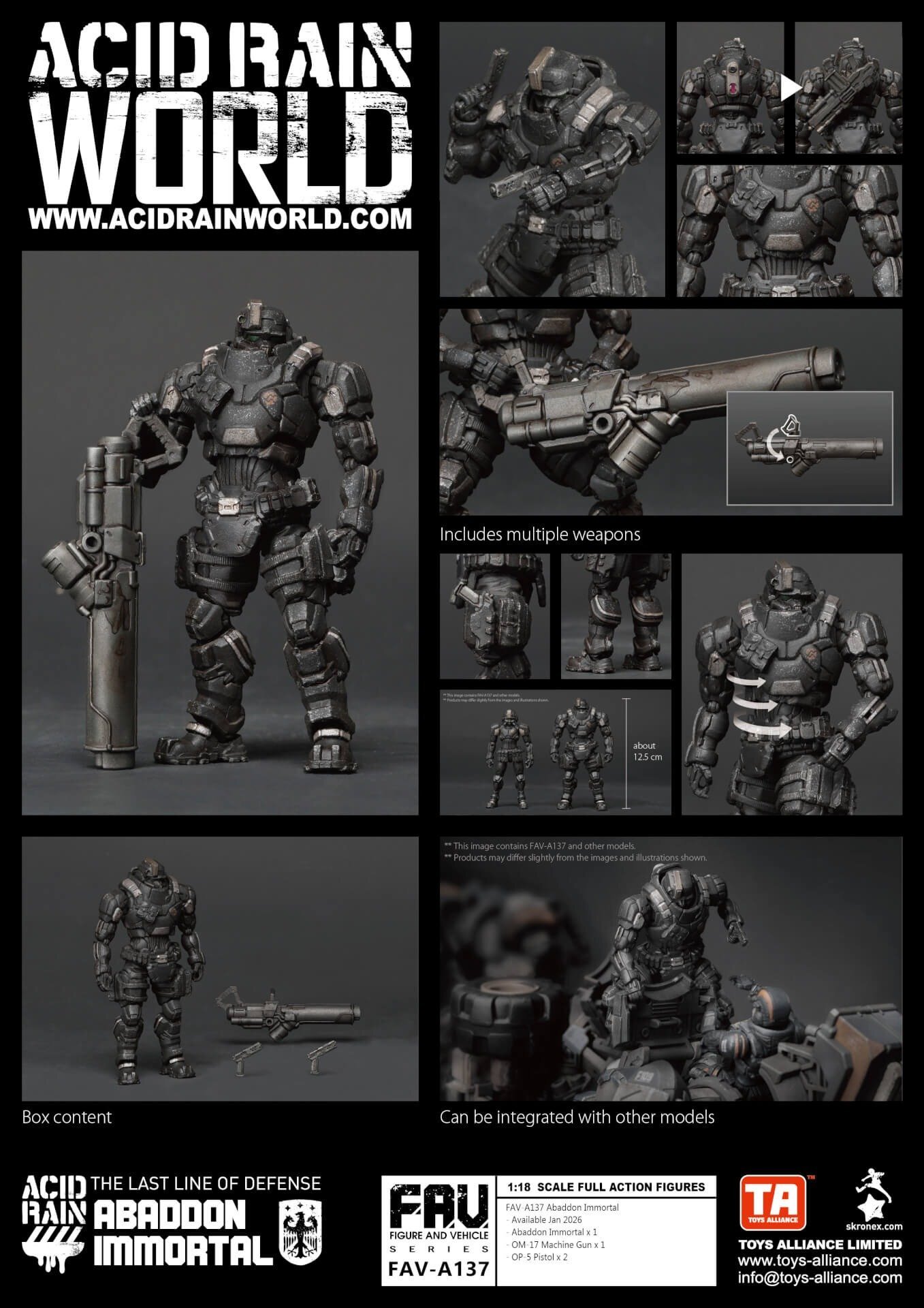 Toys Alliance Acid Rain FAV-A137 Abaddon Immortal / 地獄不朽者