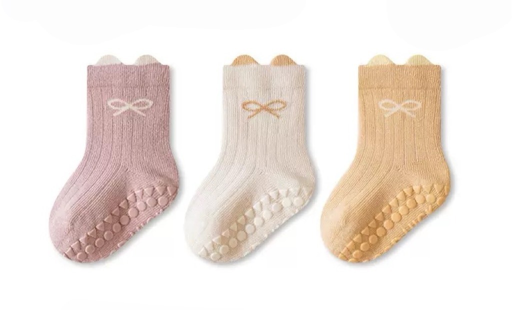 立體小耳朵防滑襪組