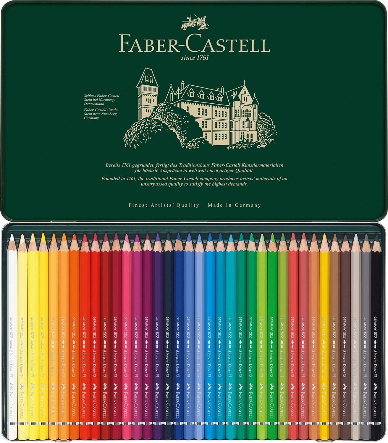 輝柏 FABER | 藝術家級水性色彩筆盒裝 綠盒