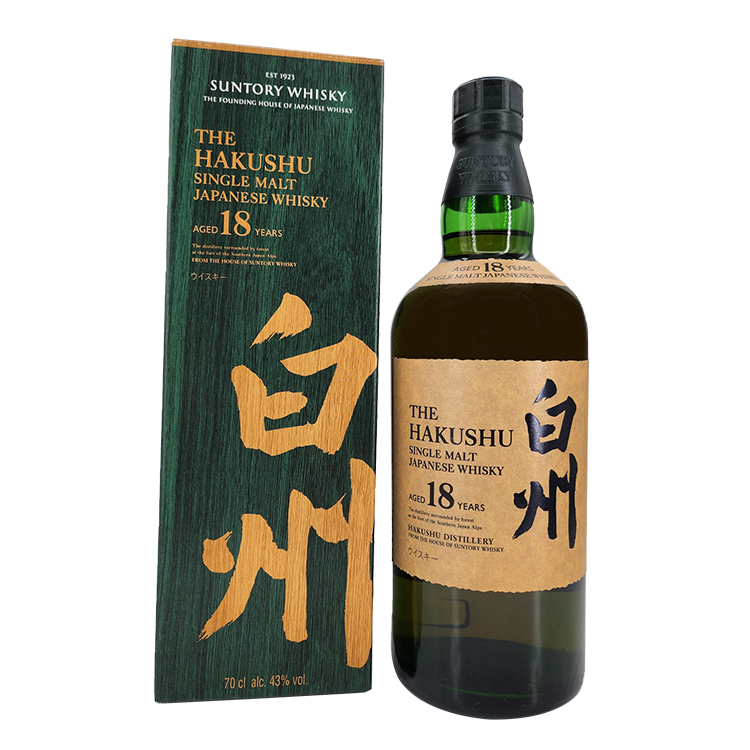 白州18年日本威士忌 The Hakushu Single Malt 18 Years Japanese Whisky (禮盒)