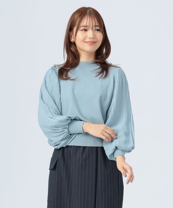 260126 Beams 燈籠袖針織上衣