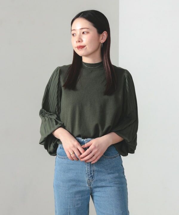 260126 Beams 燈籠袖針織上衣