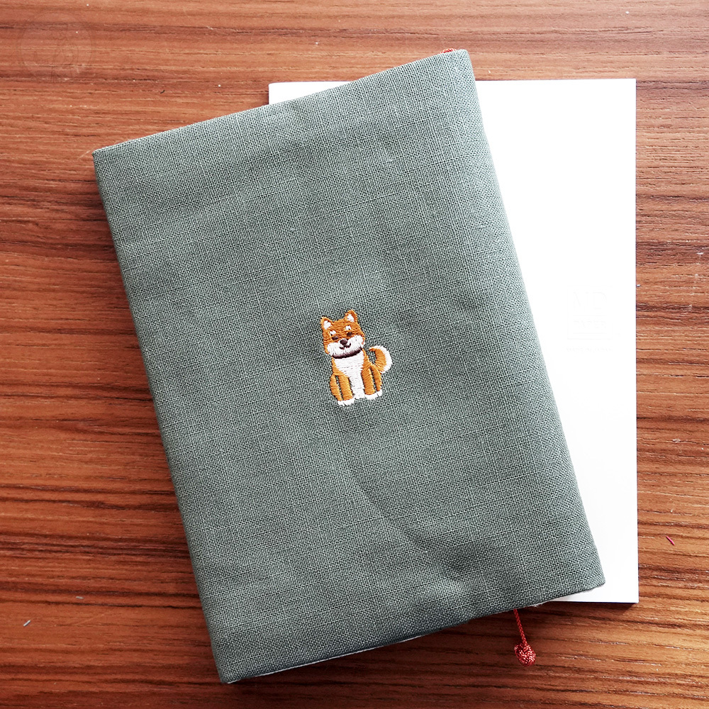 動物刺繡布書衣 文庫尺寸