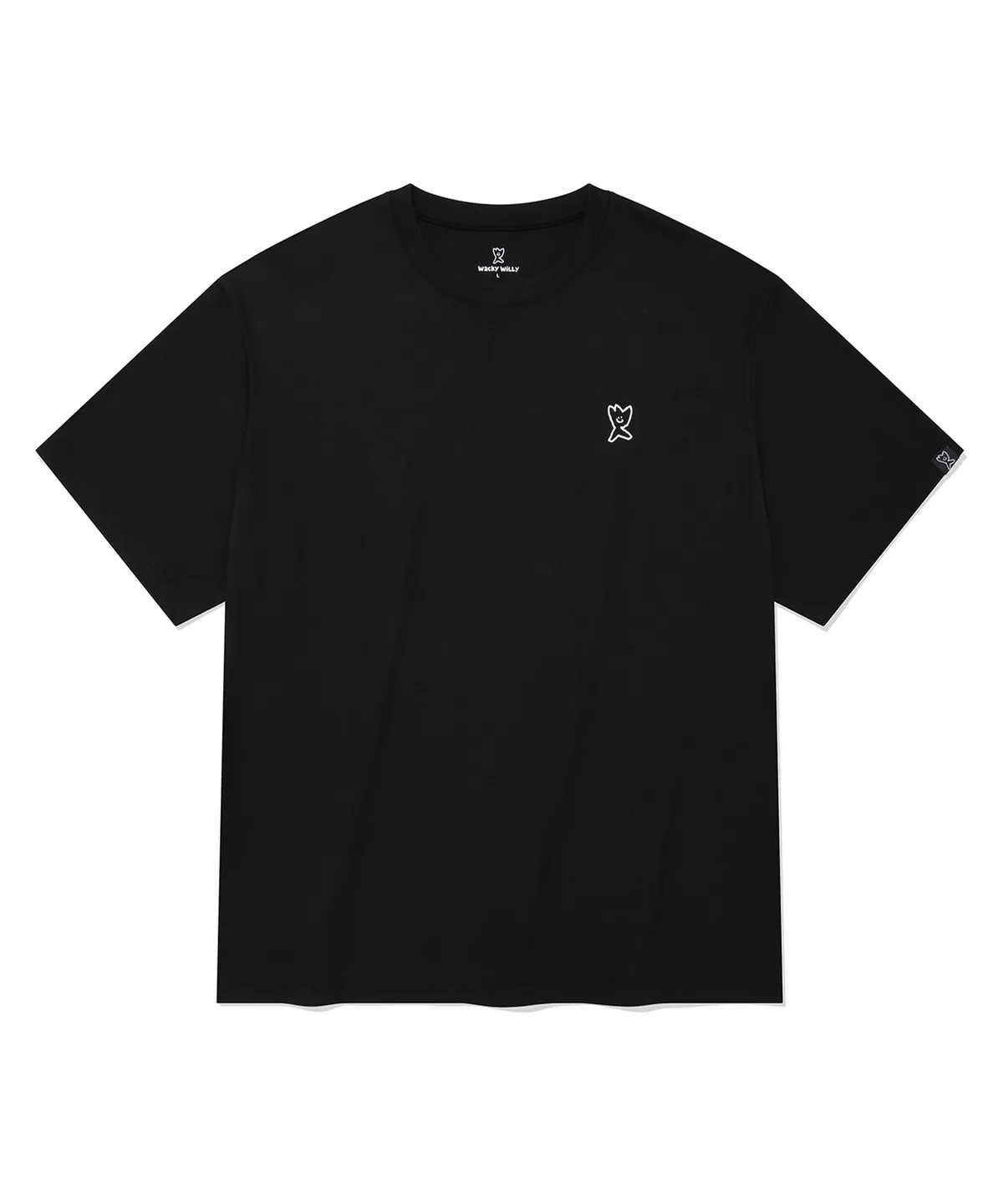 【OWN】Wacky Willy 短袖 上衣 春夏 黑色 白色 兩件一組 經典Logo