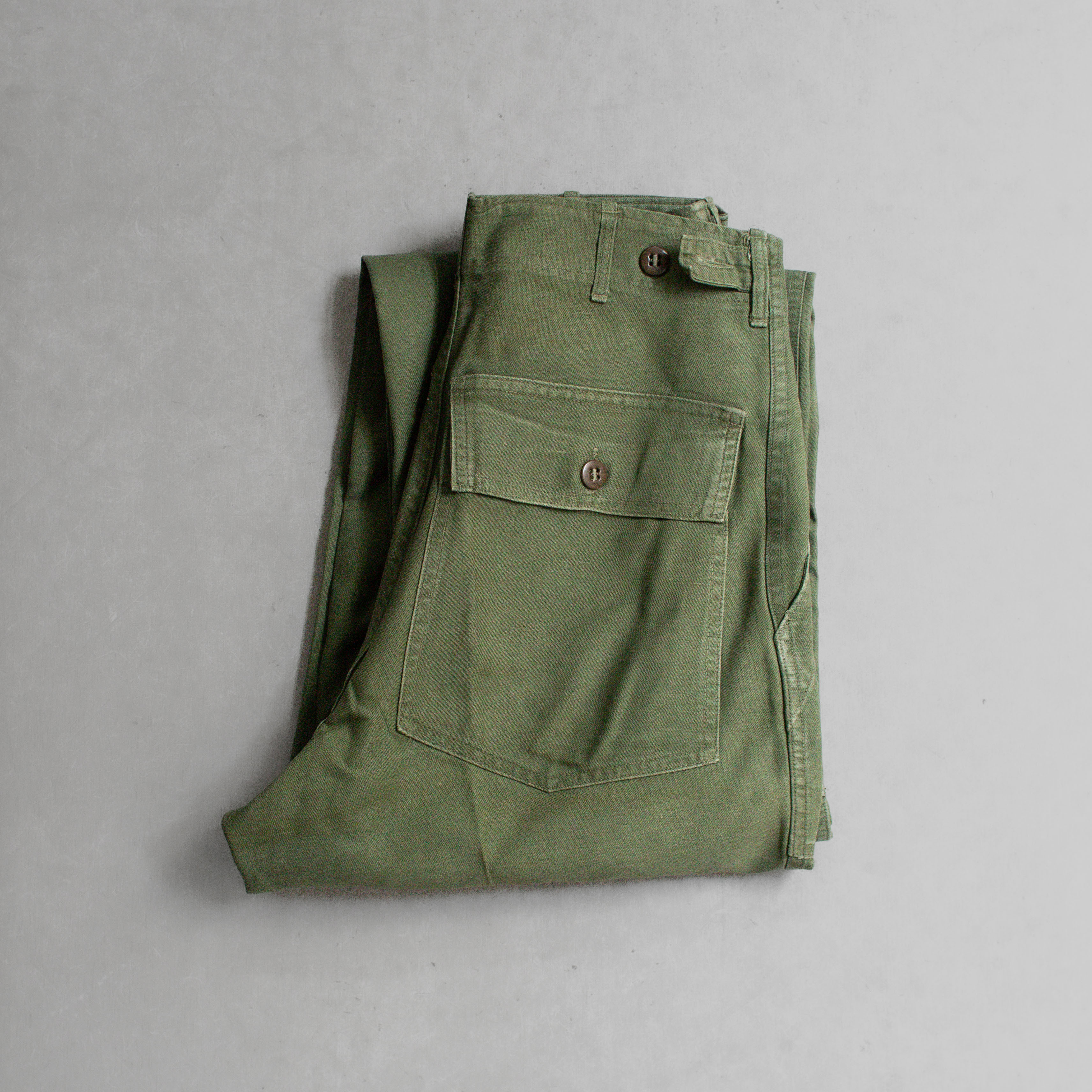 50-60S US ARMY OG107 FATIGUE PANTS 美軍 軍綠 野戰 軍褲 長褲