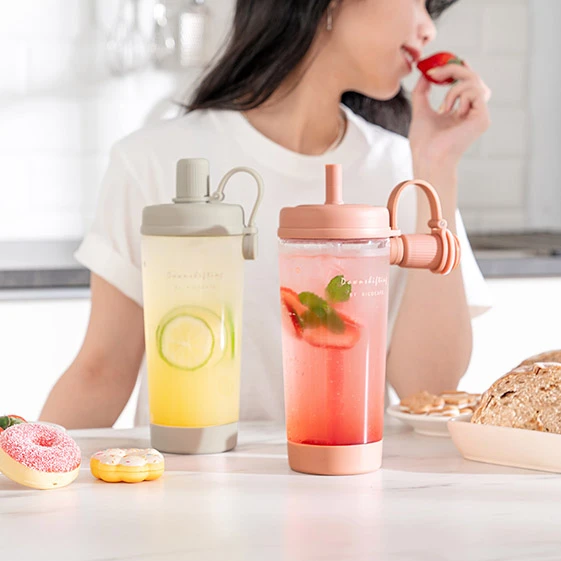 台灣Ricocafe｜COOLID Lite Tritan 900ml - 花花款