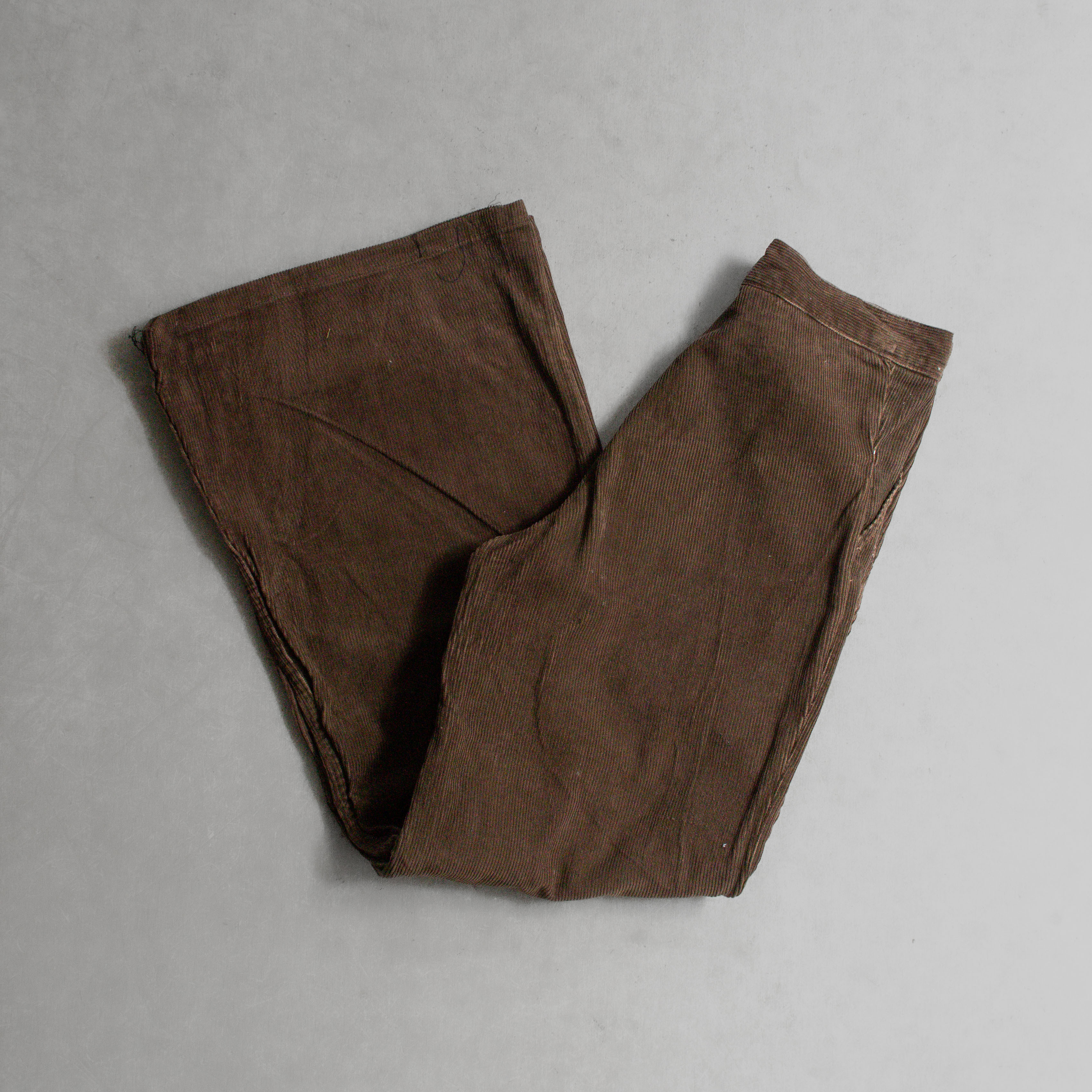 VINTAGE CORDUROY FLARE PANTS 棕色 素面 燈芯絨 寬版 靴型 喇叭 長褲