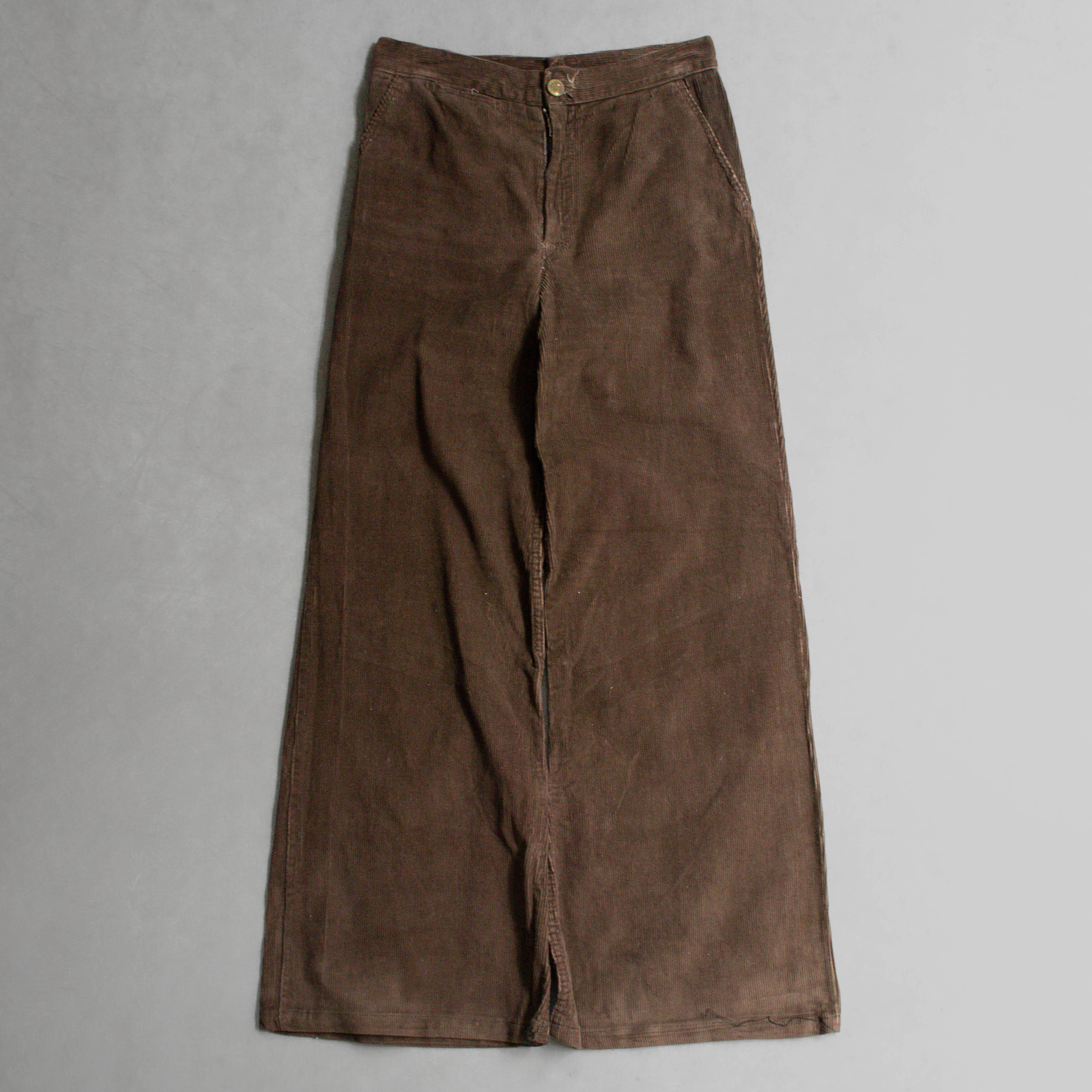 VINTAGE CORDUROY FLARE PANTS 棕色 素面 燈芯絨 寬版 靴型 喇叭 長褲