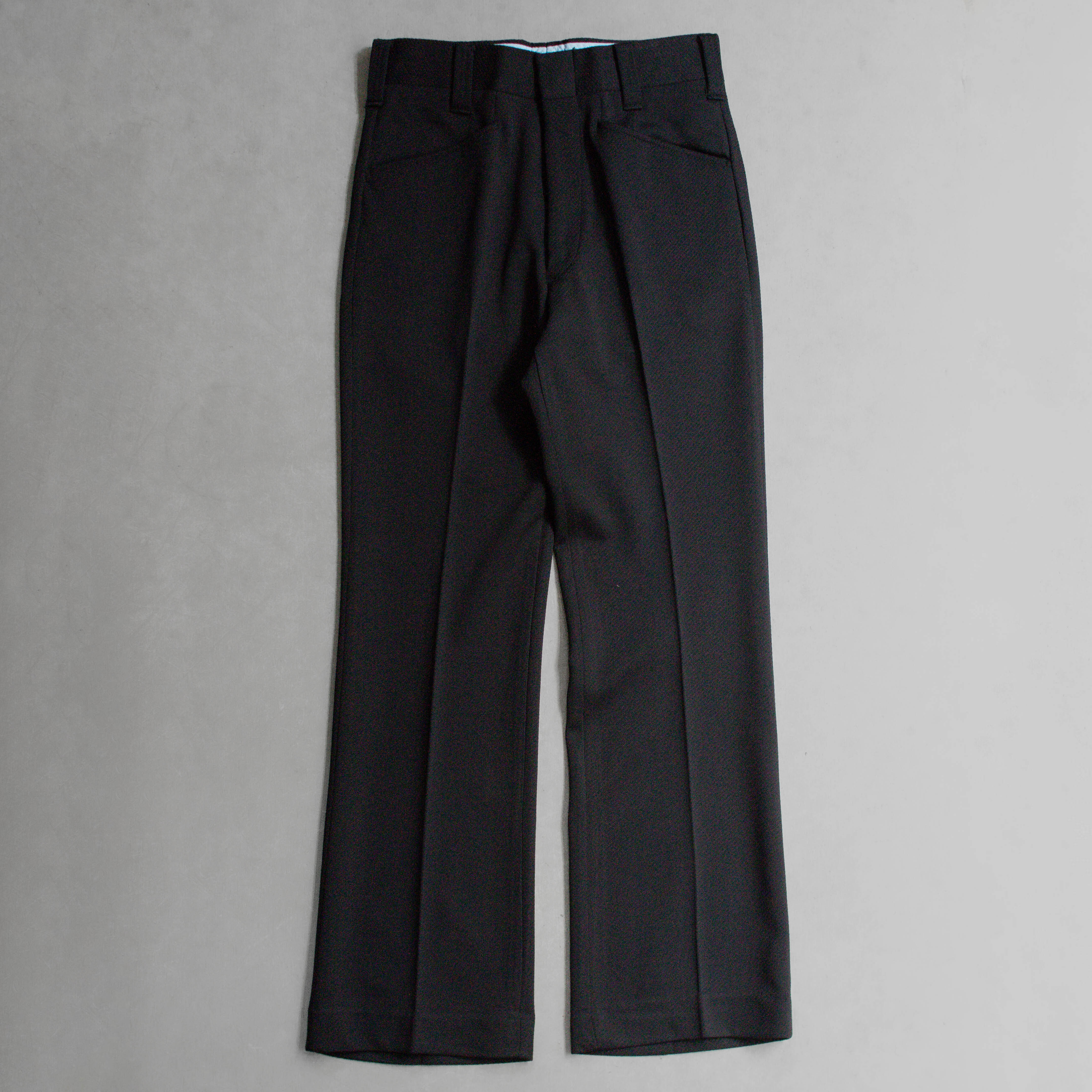 70-80S VINTAGE BELL SLACKS 美國 庫存品 黑色 靴型 西部 長褲 A