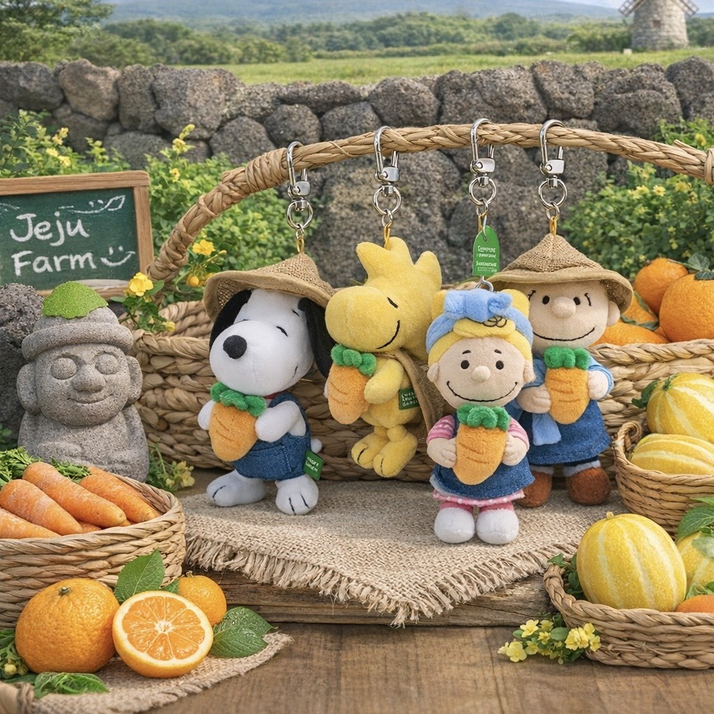 韓國濟州島限定 !! PEANUTS 史努比 農夫系列 吊飾玩偶
