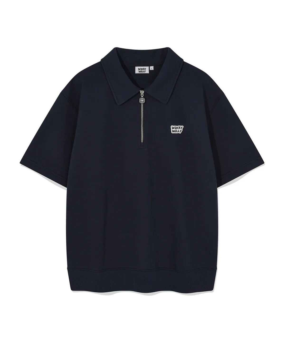【OWN】Wacky Willy 短袖 上衣 Polo領 拉鍊 春夏 深藍 深綠 淺灰 奶油 不分男女