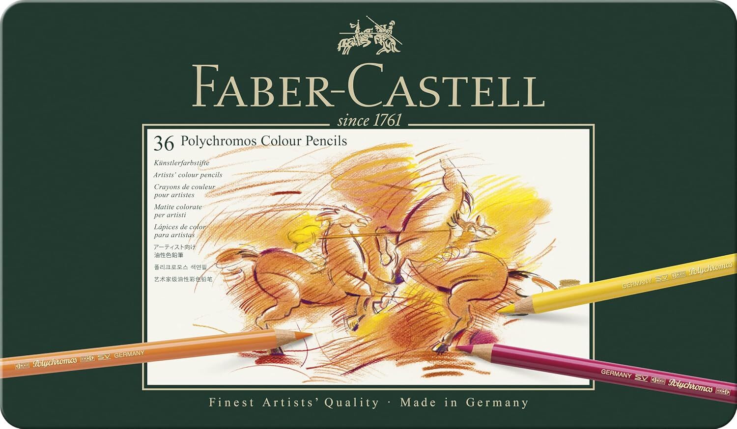 輝柏 FABER | 藝術家級油性色彩筆盒裝 綠盒