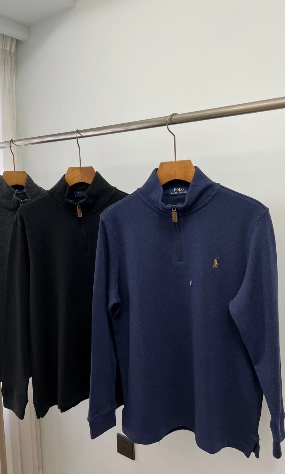 【4色入】Polo Ralph Lauren half zip 男款 彩色logo 半拉鍊衛衣