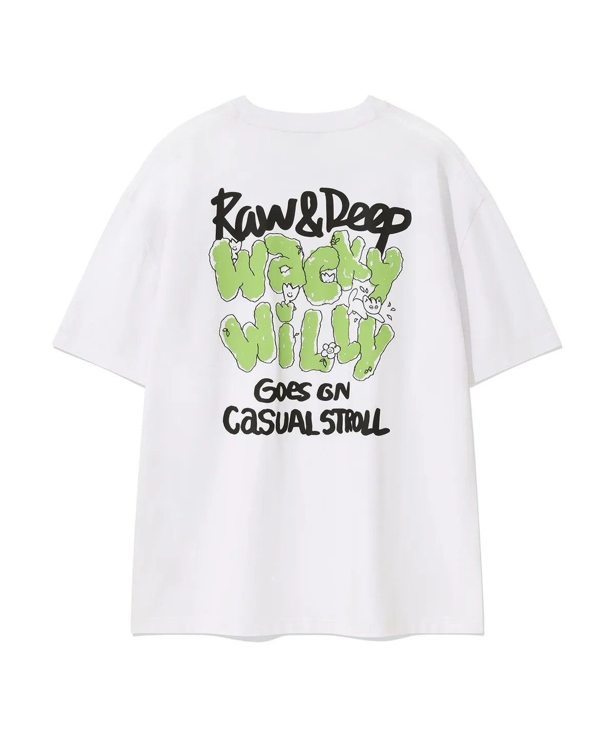 【OWN】Wacky Willy 短袖 上衣 塗鴉 春夏 黑色 白色 不分男女