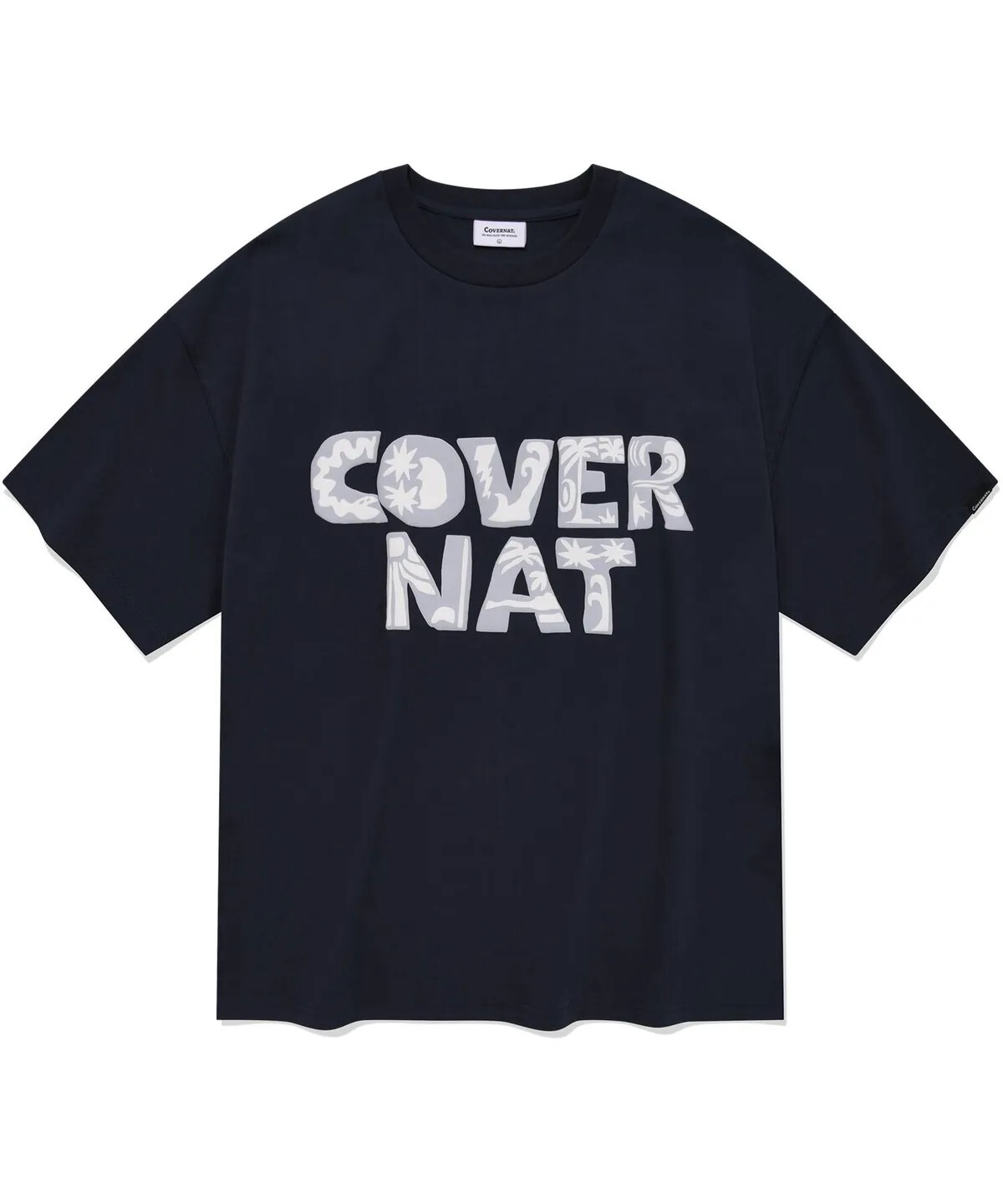 【OWN】Covernat 短袖 上衣 熱帶風 大Logo 短T 休閒 夏季服飾 不分男女 深藍 白色 黃色 粉色