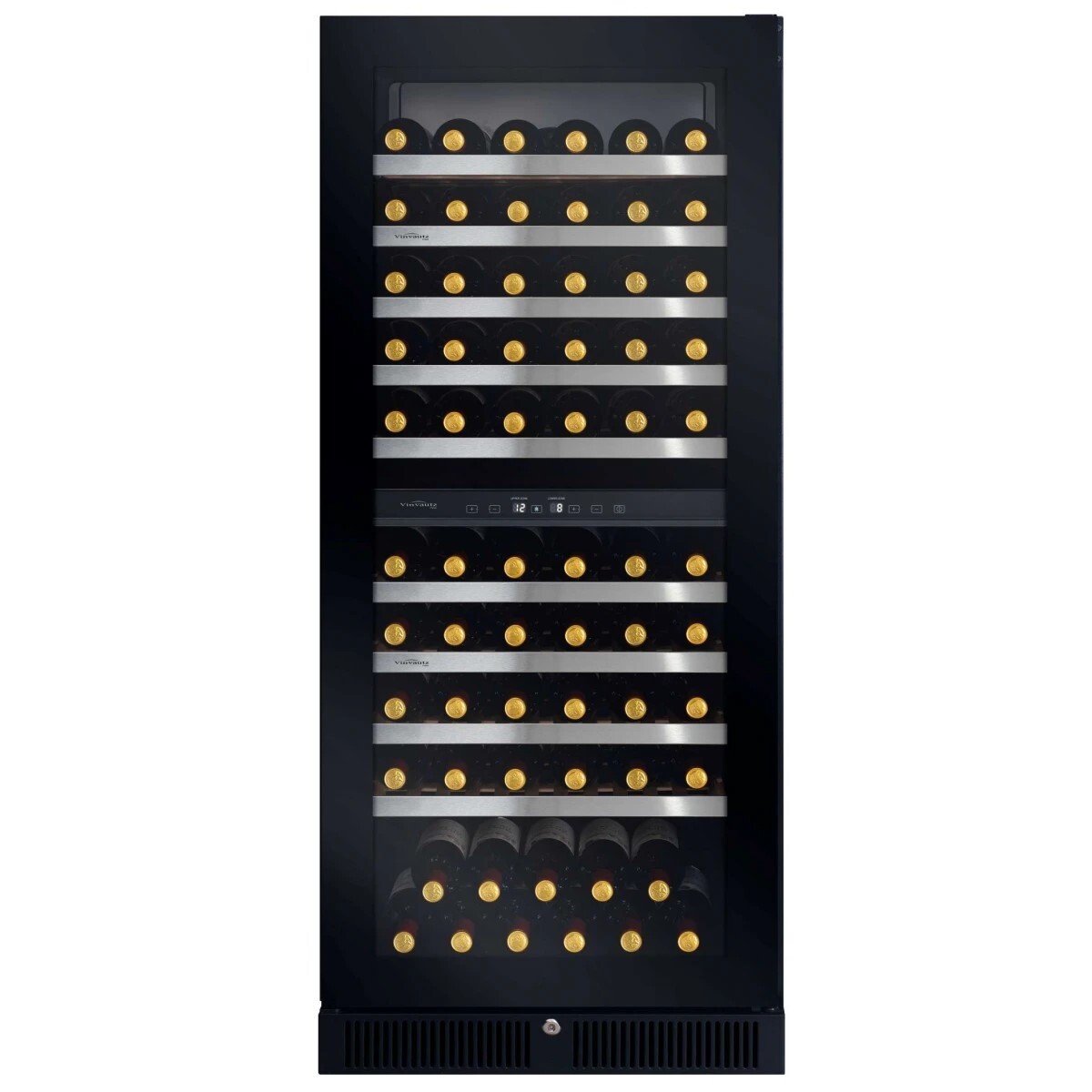 名望 Vinvautz   VZ110SDUG‧嵌入式雙溫區紅酒櫃‧110支-香港行貨-原廠2年全機及5年壓縮機保養‧