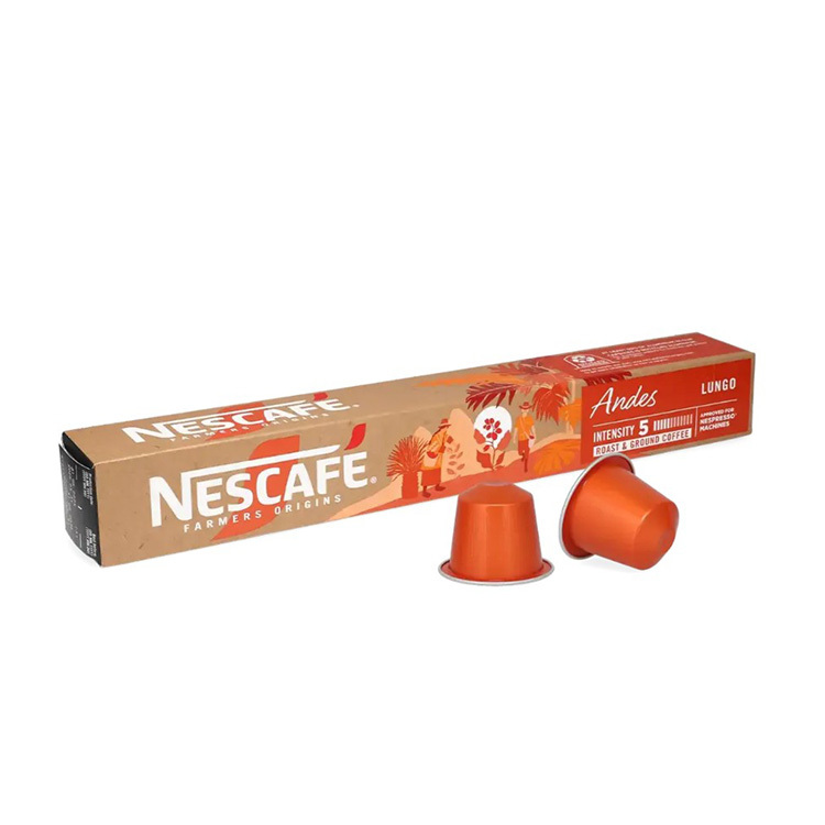 NESCAFÉ Farmers Origins - Andes 安地斯山脈拼配 Lungo 咖啡膠囊 (10 粒裝）中度烘焙 - 兼容 Nespresso