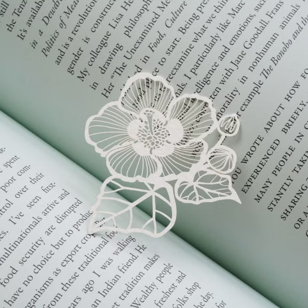 山芙蓉 紙雕書籤｜MARK TAIWAN 臺灣