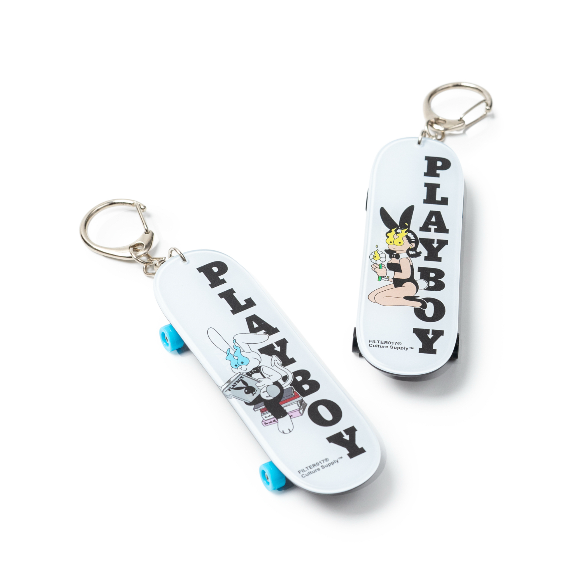 【現貨】 PLAYBOY X FILTER017® feat. Baku Maeda Skateboard keychain / 滑板鑰匙圈