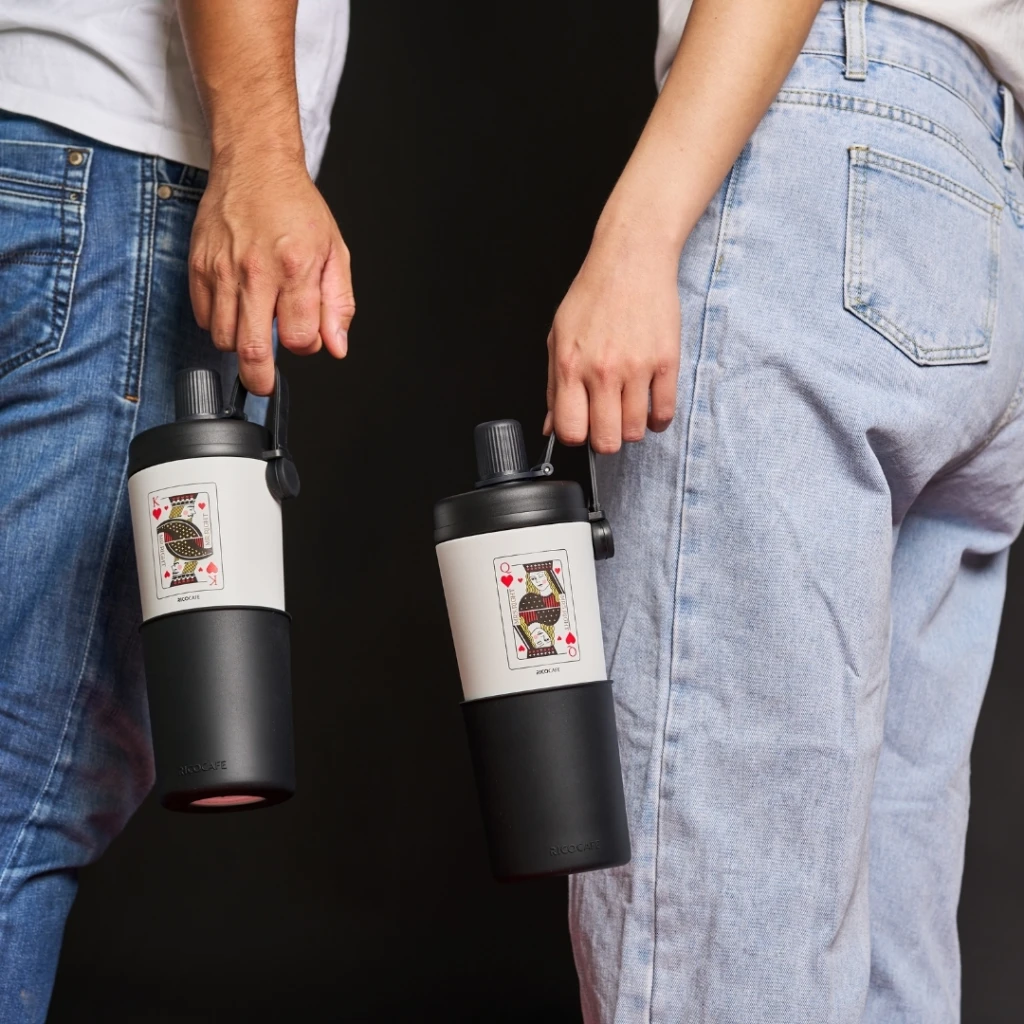 台灣Ricocafe｜COOLID 酷力杯 800ml - 國王x皇后情人款