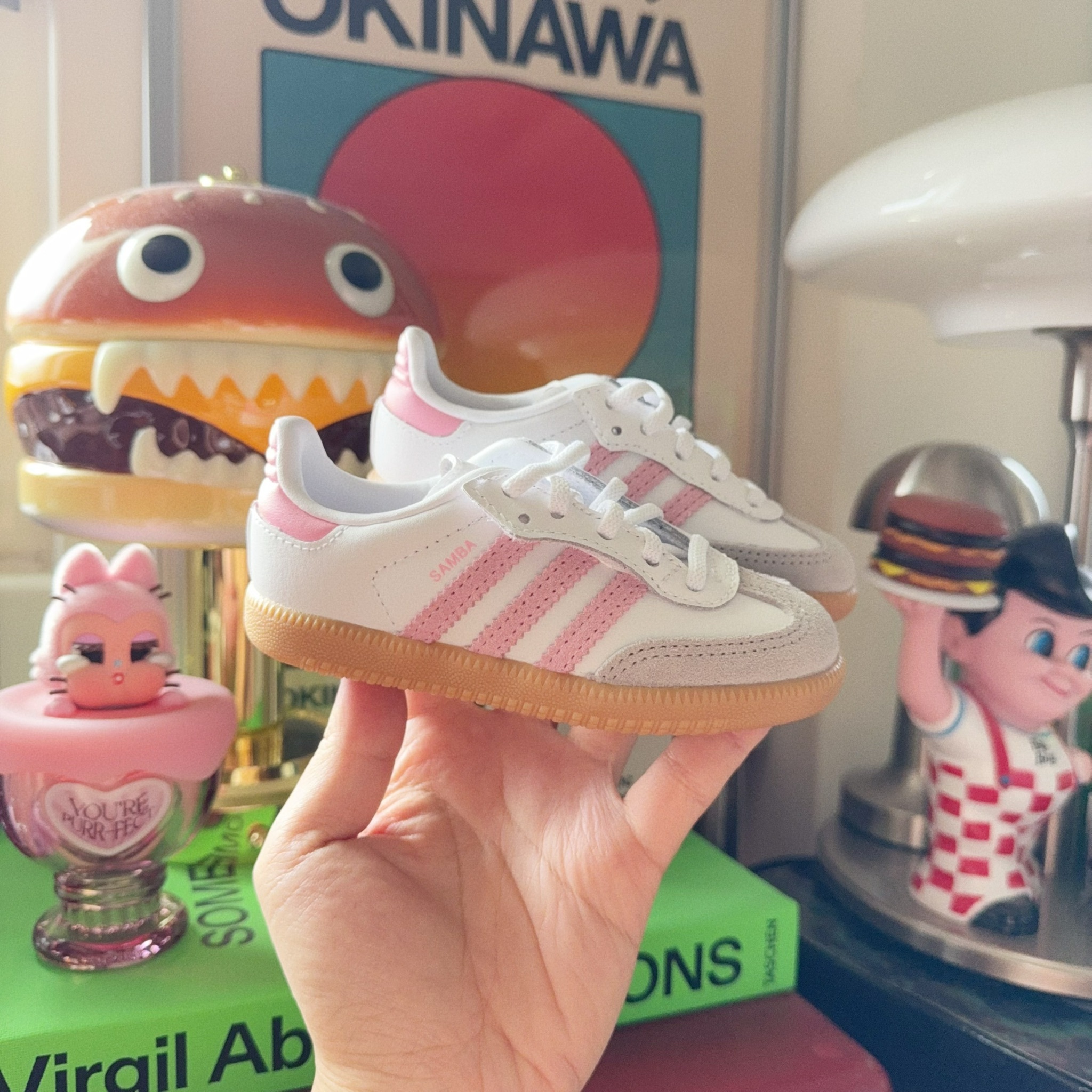 Adidas Originals Samba OG CF 日本限定 焦糖粉 粉紅 白色 復古 小童 童鞋 JQ2028