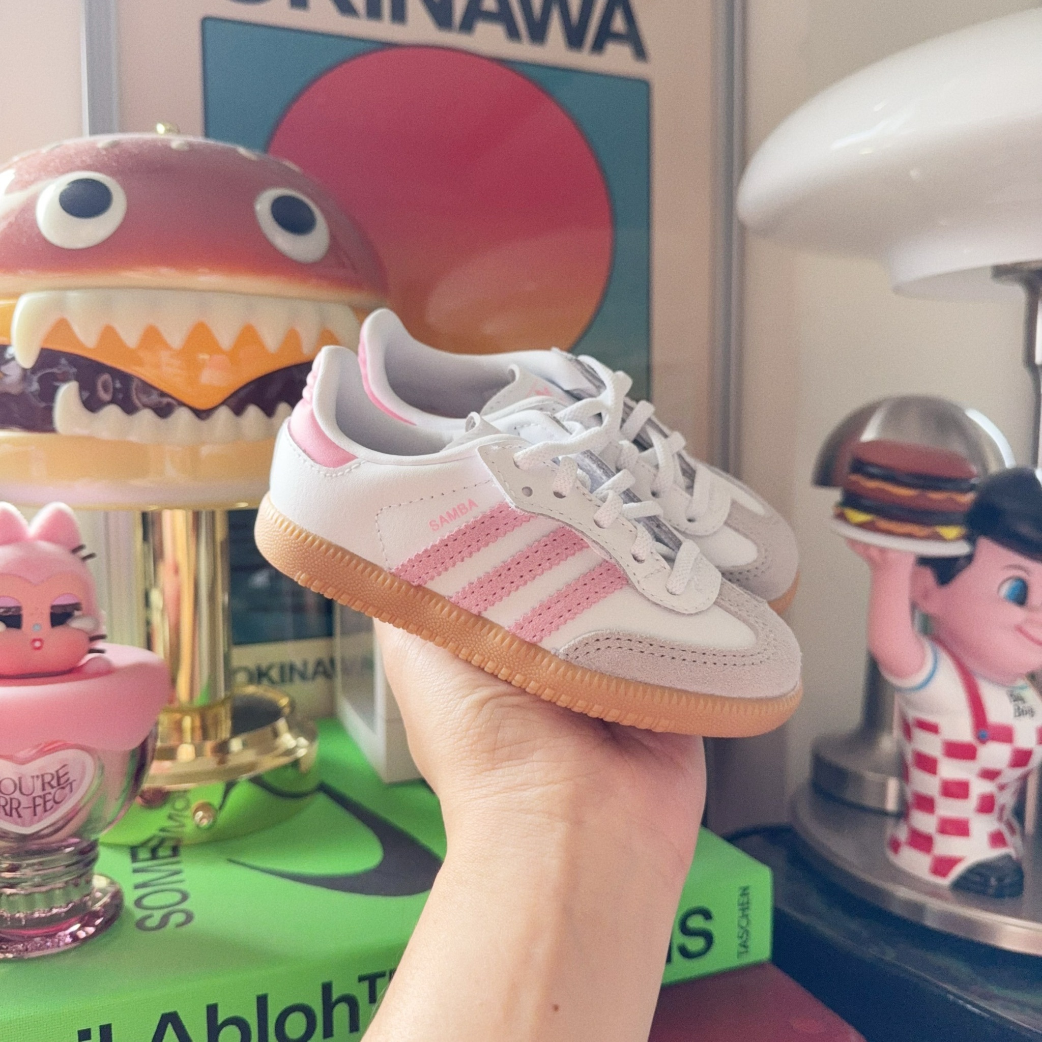 Adidas Originals Samba OG CF 日本限定 焦糖粉 粉紅 白色 復古 小童 童鞋 JQ2028