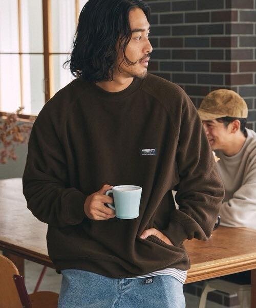 【OWN】The Craft Crew Product 日本 長袖 衛衣 日系 抓絨 刷毛 內外 Oversize 秋冬 口袋 不分男女 葡萄紅 咖啡 棕色 炭灰