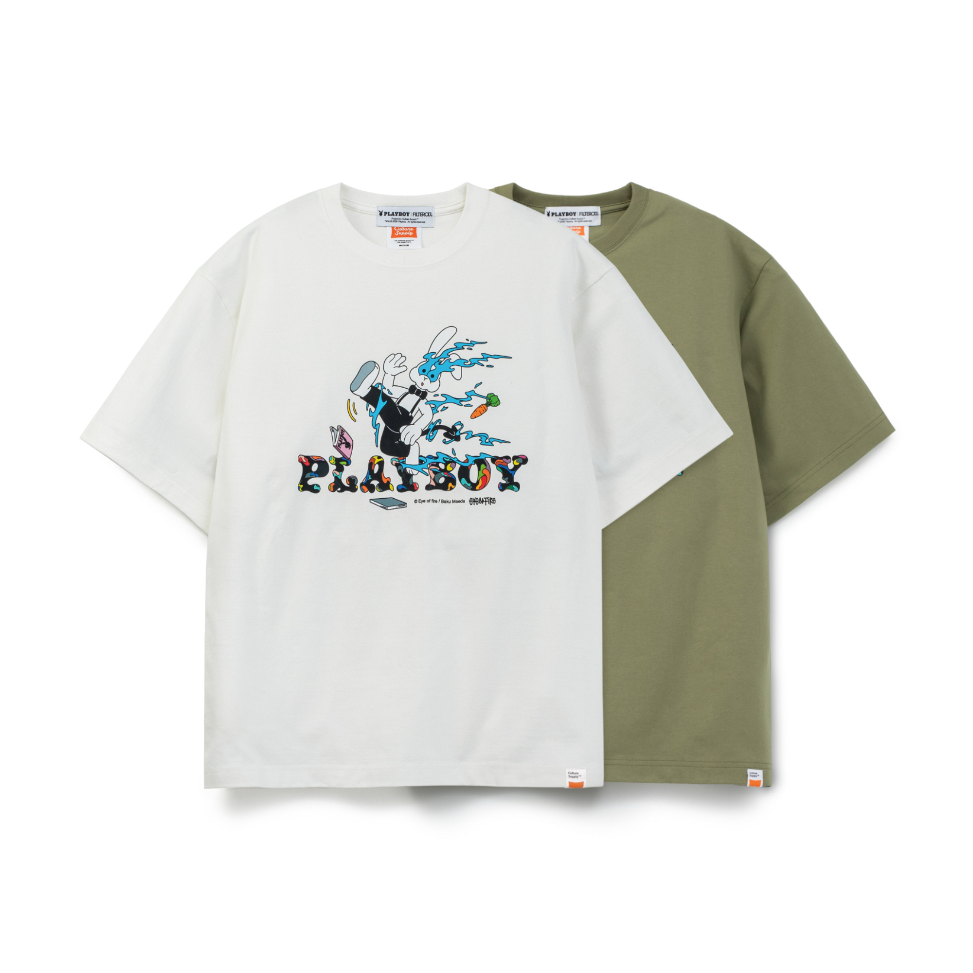 【現貨】 PLAYBOY X FILTER017® feat. Baku Maeda Slide Tee / 滑兔圖像短T
