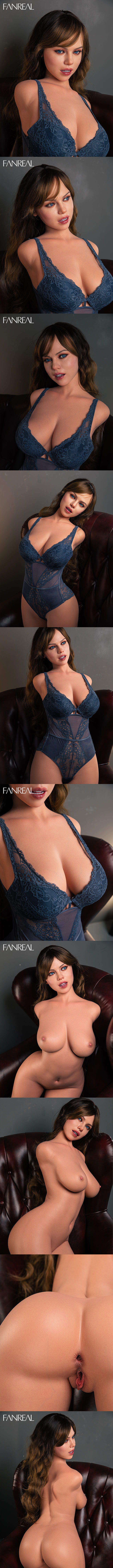 FANREAL T111cm皮紋半身 F胸 Carlee 深膚 擬真矽膠娃娃 凡瑞 silicone sex doll torso